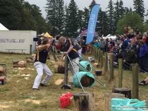Wood sawing competition, Methven