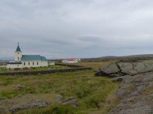 the church stopped the lava...  