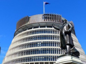 The 'Beehive' in Wellington   