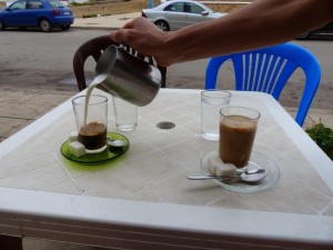 First coffee in Morocco