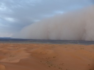 Sand storm, Erg Chebbi