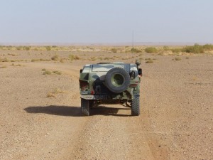 Military escort to Taouz