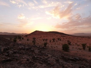 Sunset after the dust storm