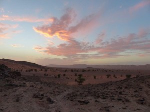 Sonnenuntergang nach dem Staubsturm
