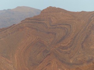 Berge wie Marmorkuchenteig