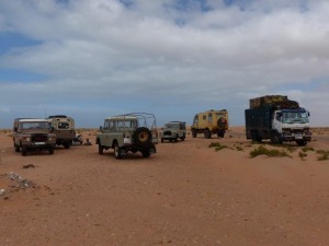 Waiting for road repair